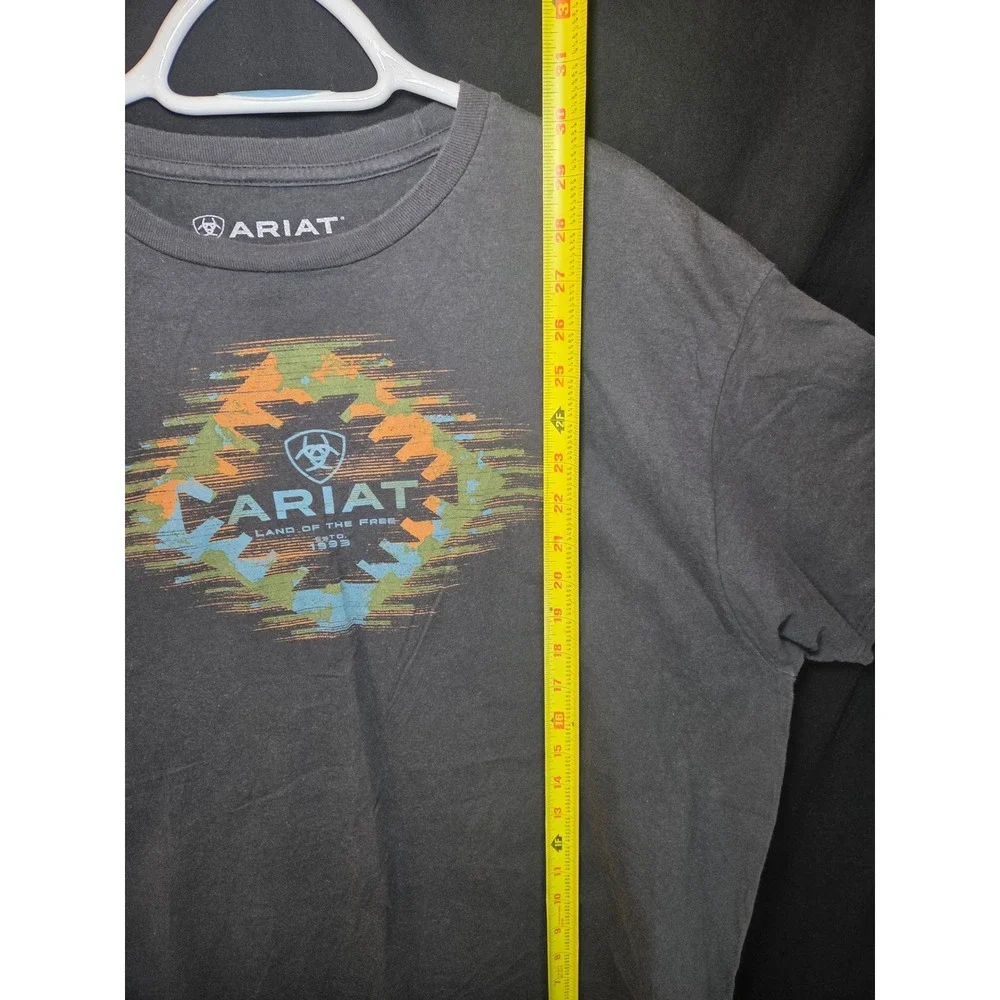 Ariat Lot of 3 Mens XL T Shirts Blue Gray‎ Graphic Short Sleeve Cotton Buckle